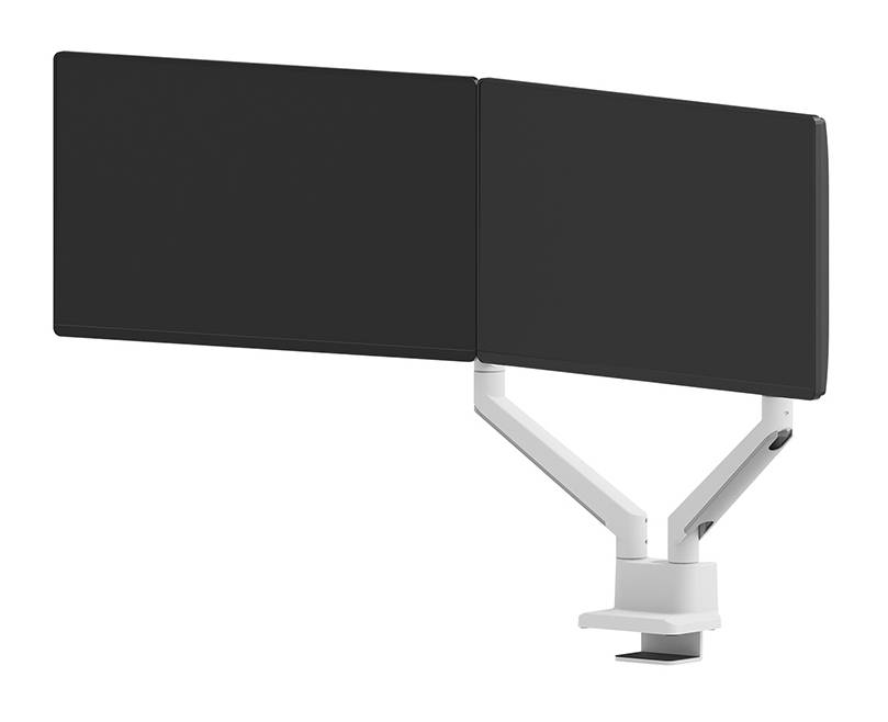 Rca Informatique - image du produit : NEXT SLIM DESK MOUNT DOUBLE DISPLAY TOPFIX CLAMP/GROMM BLACK