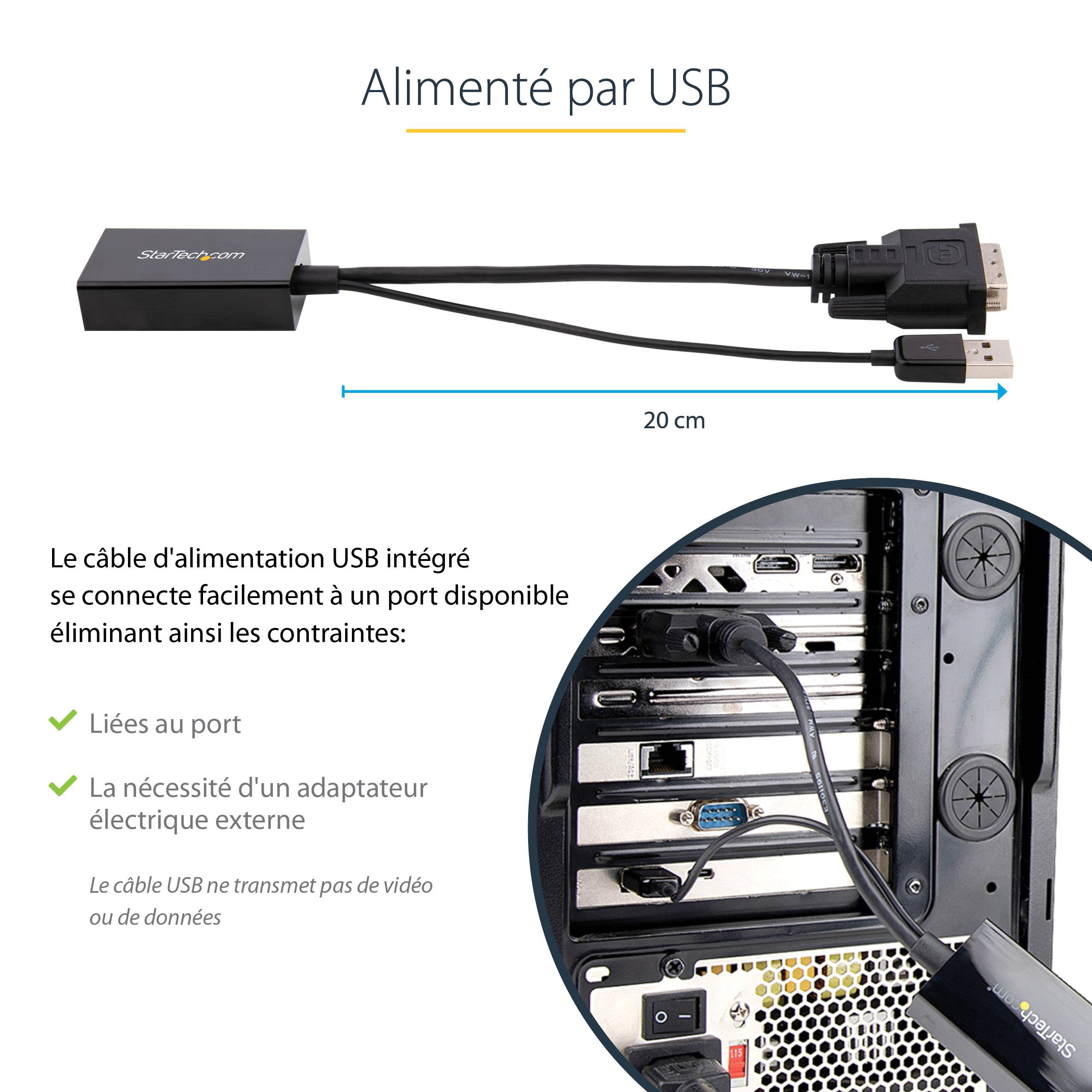 Rca Informatique - image du produit : DVI-D TO DP VIDEO ADAPTER - DVI TO DISPLAYPORT CONVERTER