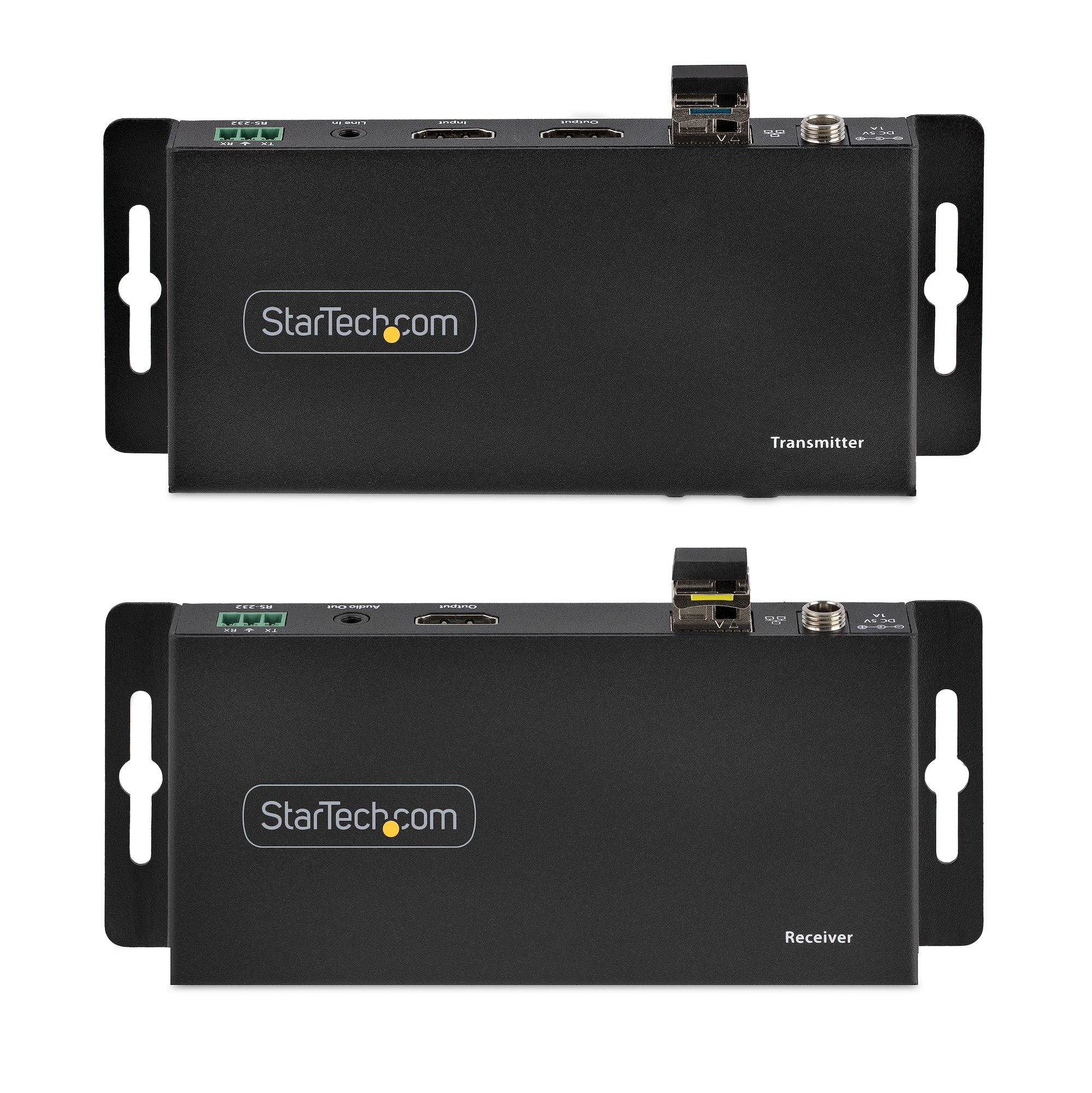 Rca Informatique - image du produit : HDMI OVER FIBER EXTENDER KIT - 4K 60HZ TRANSMITTER/RECEIVER