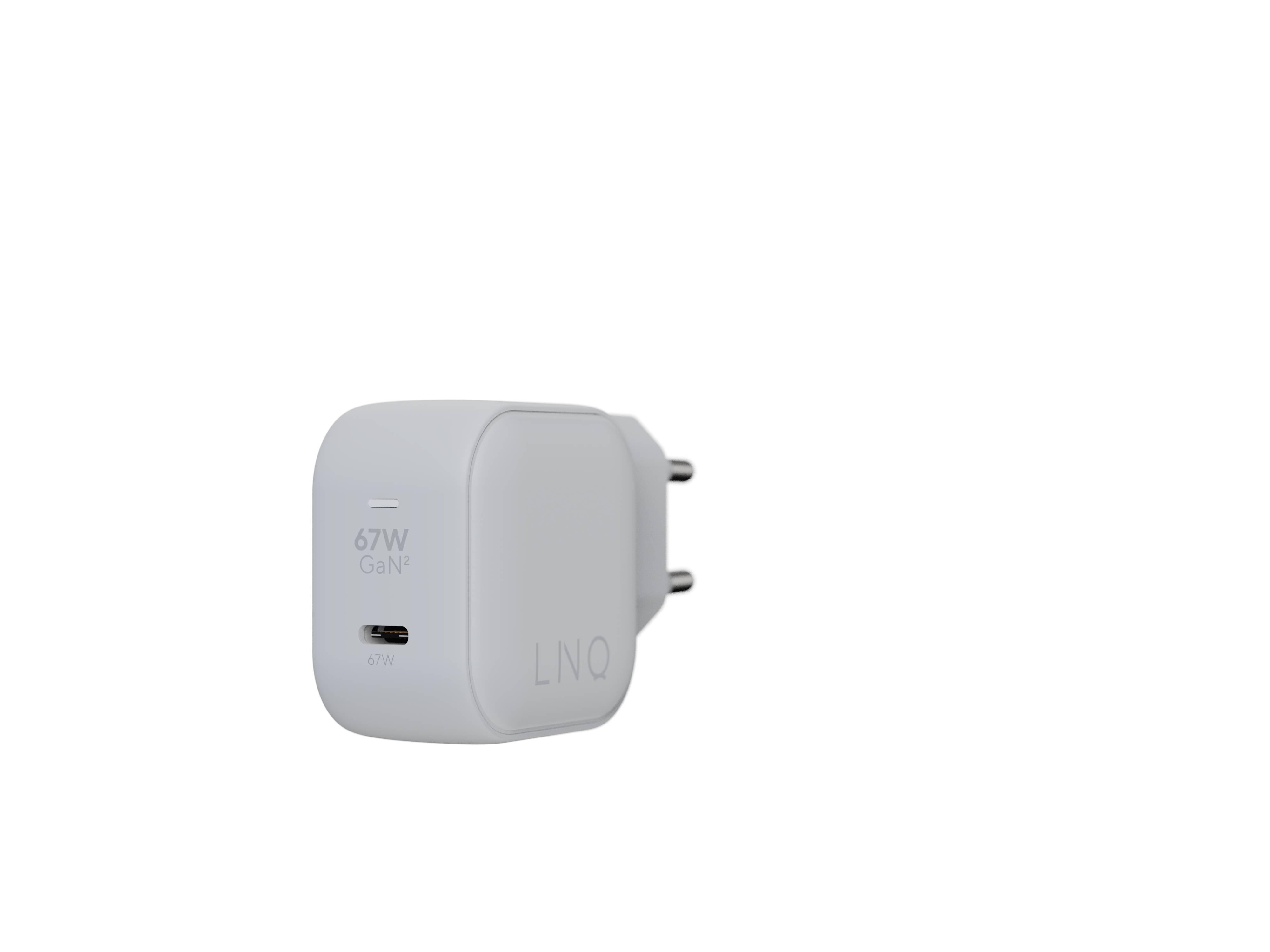 Rca Informatique - image du produit : WALL CHARGER 67W GAN2 LINQ RECYCLED ABS WHITE