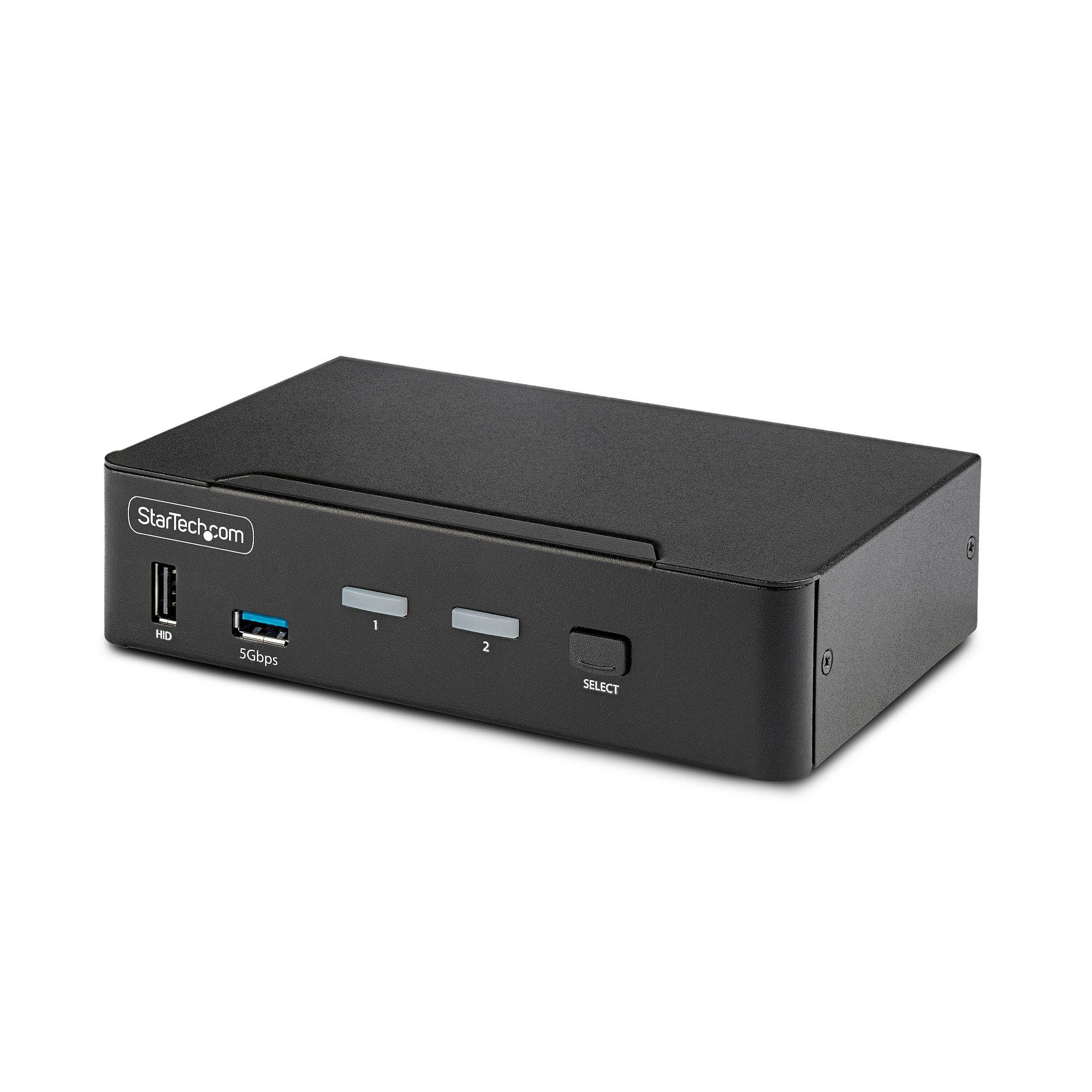 Rca Informatique - Image du produit : 2-PORT DISPLAYPORT KVM SWITCH - 8K 60HZ HOTKEYS TAA COMPLIANT