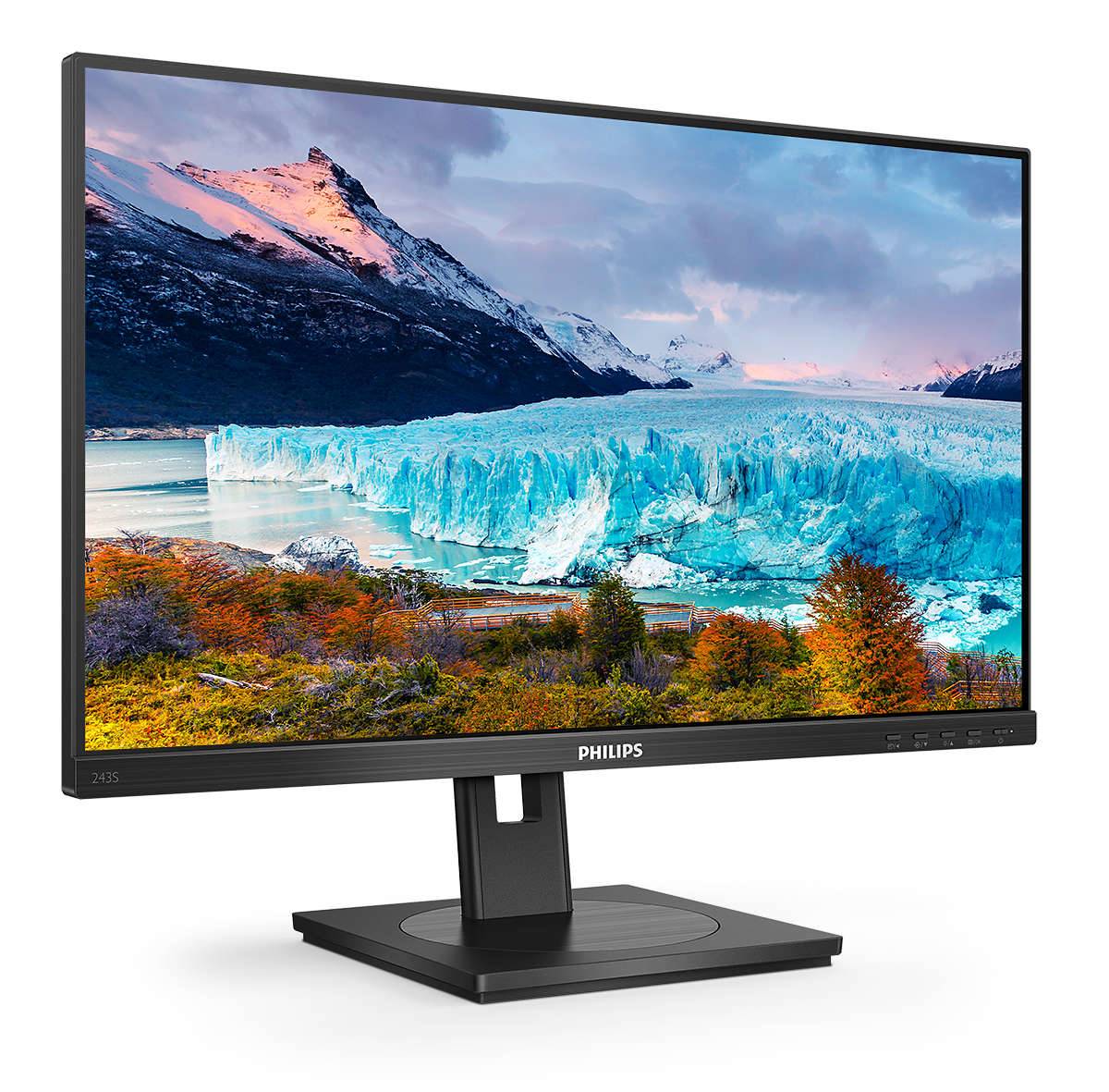 Rca Informatique - image du produit : 243S1/00 23.8IN IPS FHD 250CD 1000:1/4MS/HDMI/DP/USB-C