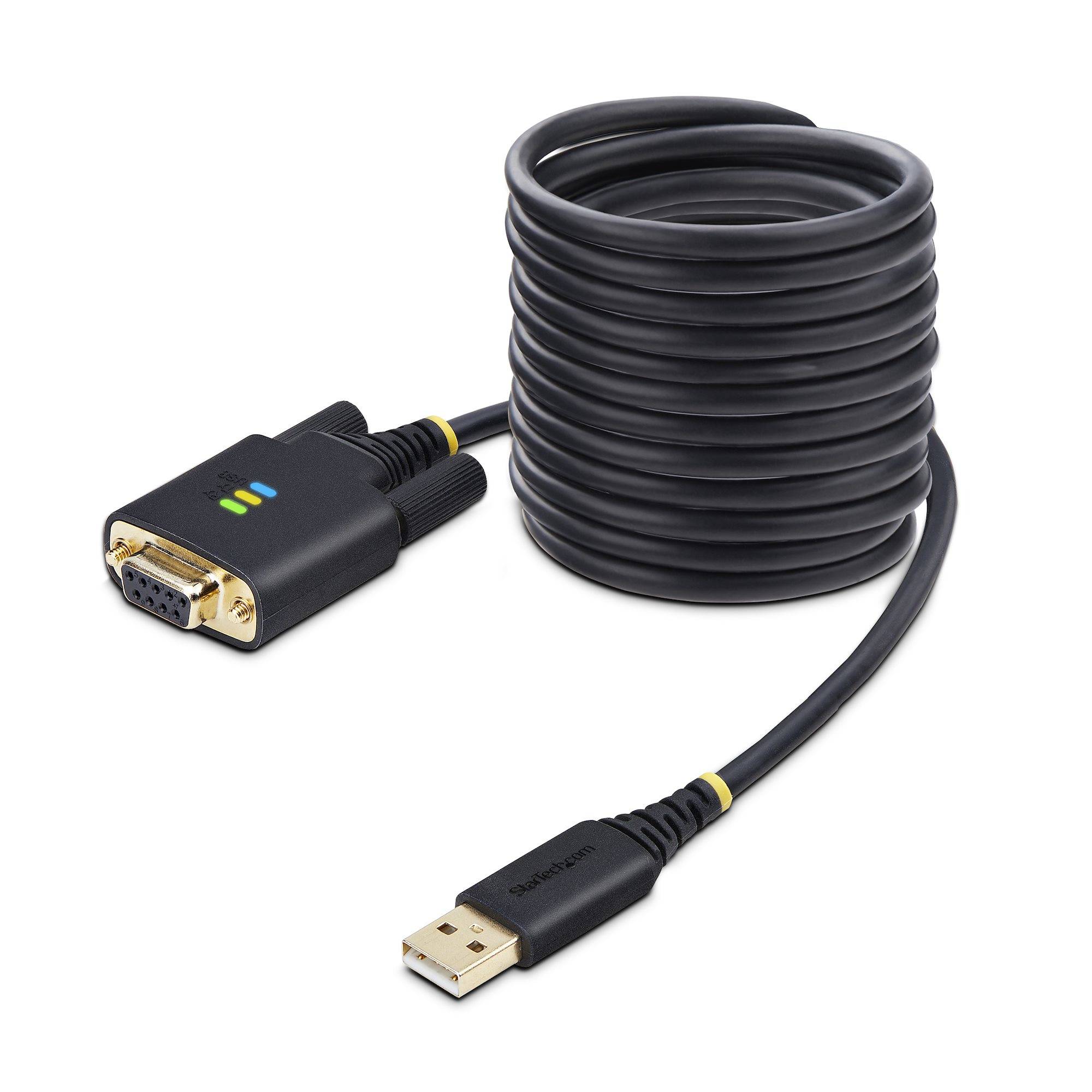 Rca Informatique - image du produit : USB TO SERIAL DCE CABLE USB TO NULL MODEM SERIAL ADAPTER