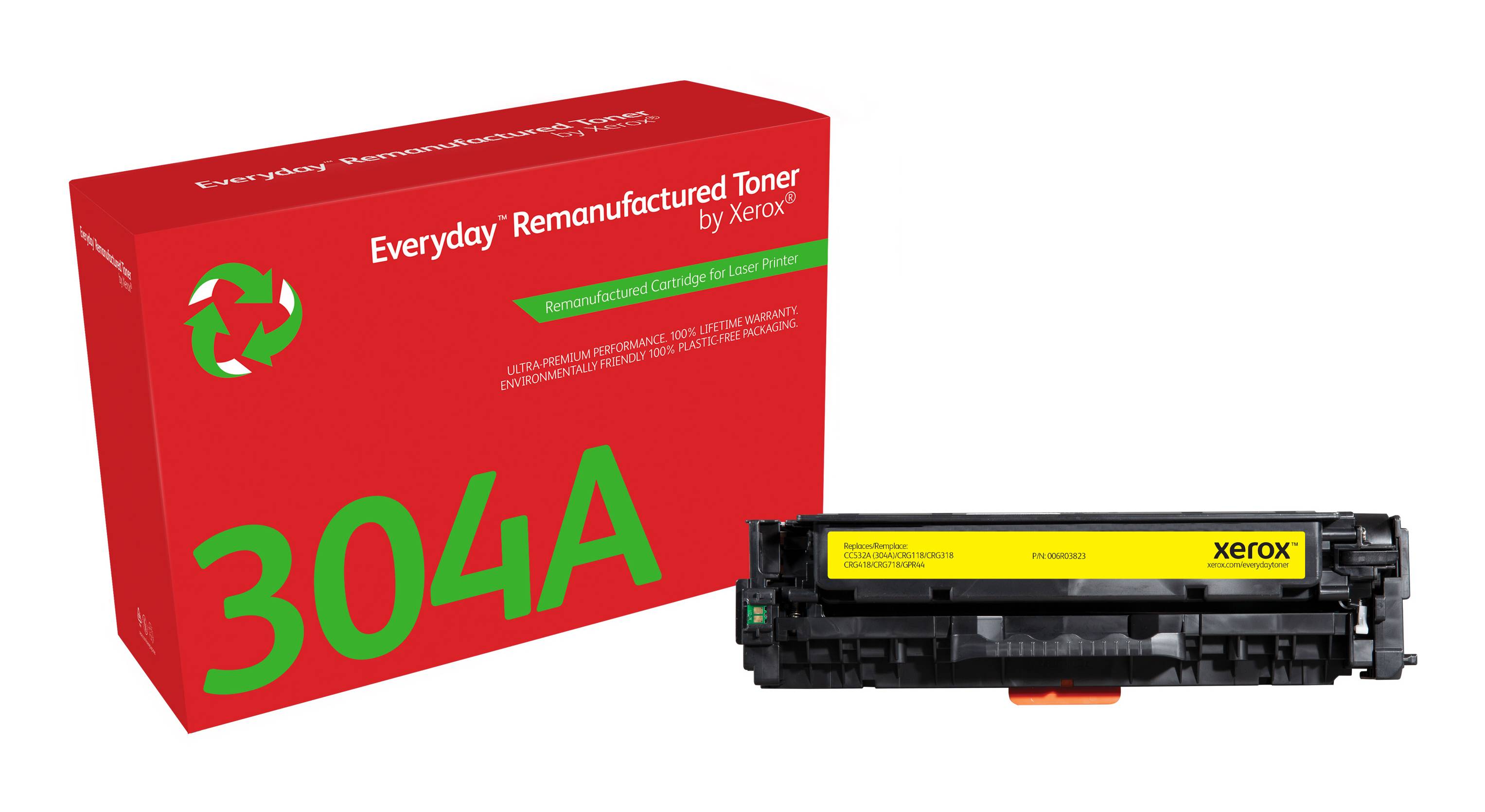 Rca Informatique - image du produit : YELLOW TONER CARTRIDGE LIKE HP 304A FOR COLOR LASERJET CP2025