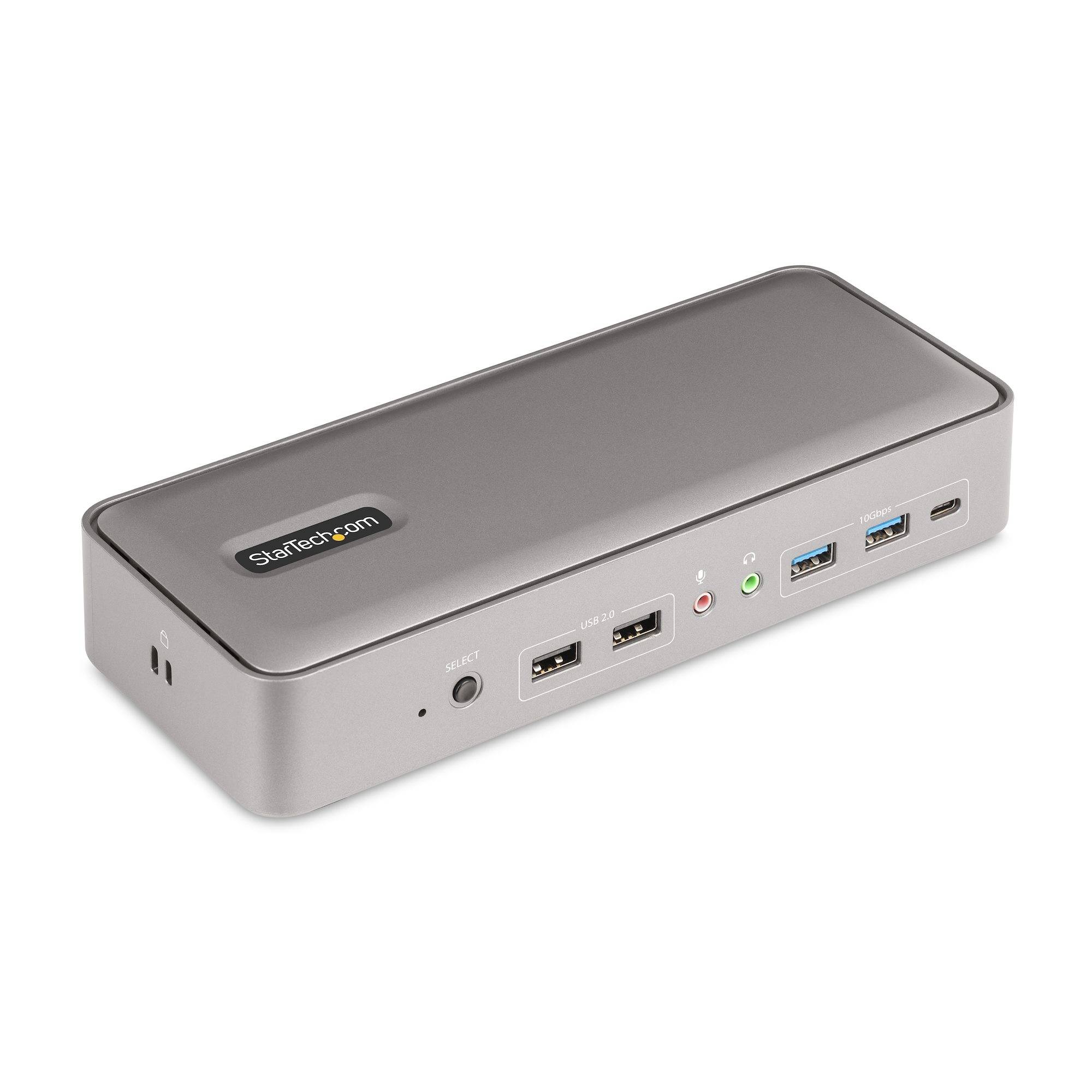 Rca Informatique - Image du produit : DUAL-LAPTOP USB-C KVM DOCKING STATION - KVM SWITCH DOCK