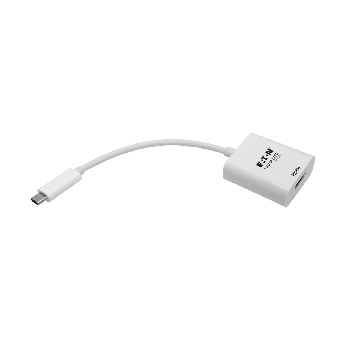 Rca Informatique - image du produit : USB-C TO HDMI ADAPTER (M/F) 4K 60 HZ HDCP 2.2 WHITE