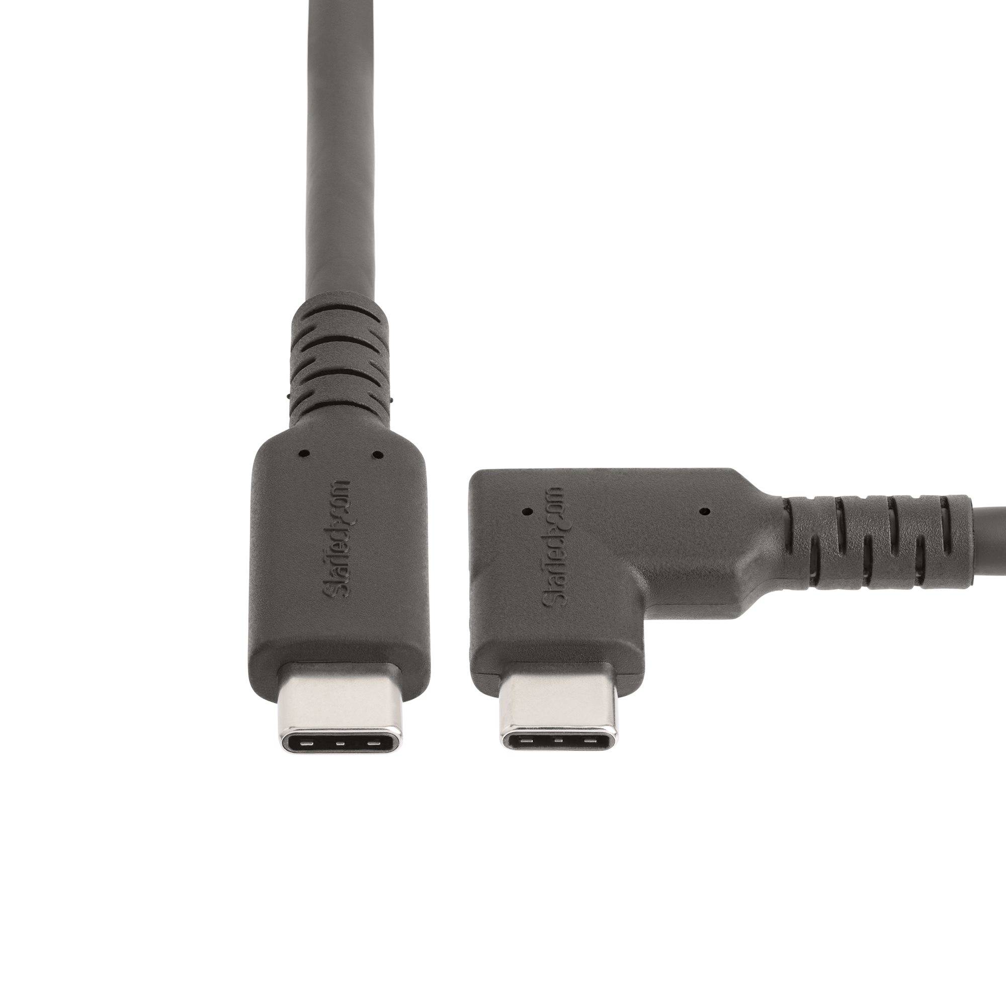 Rca Informatique - image du produit : RUGGED RIGHT ANGLE USB-C CABLE USB C TO C CABLE - 90 DEGREES