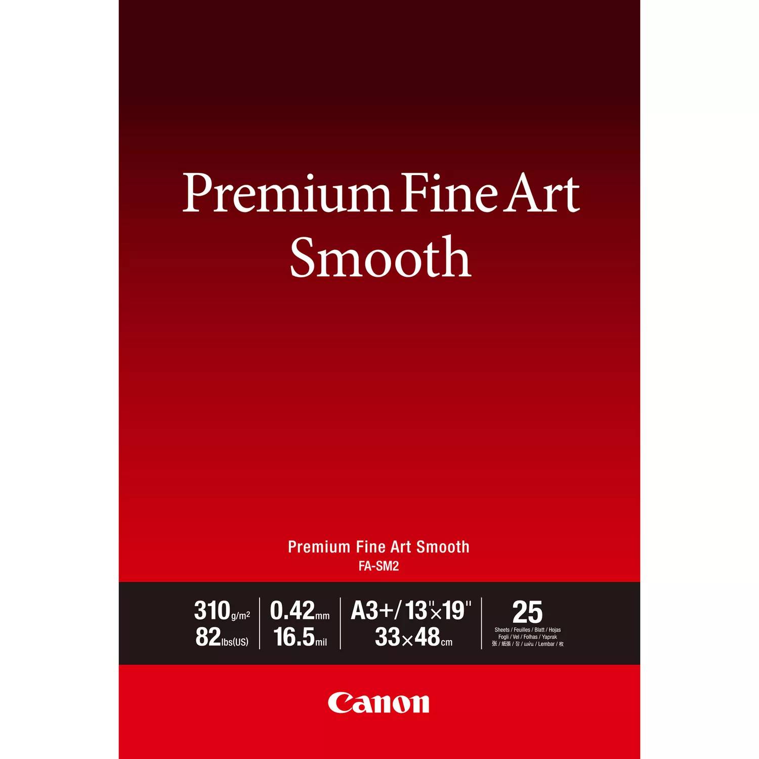 Rca Informatique - image du produit : PREMIUM FINEART SMOOTH A3+ 25 SHEETS FA-SM2 A3+(25)UNI