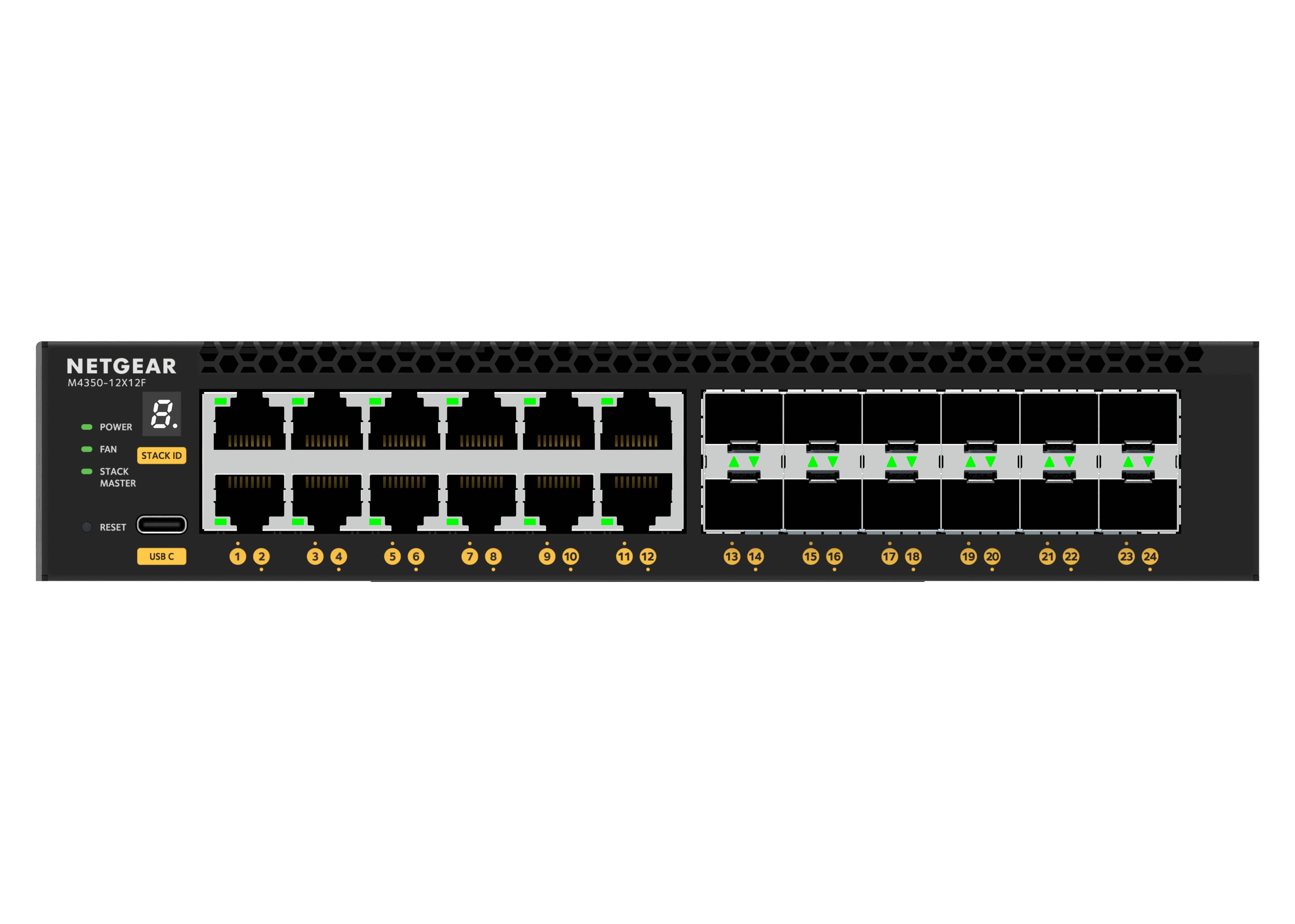 Rca Informatique - image du produit : 24PT M4350-12X12F MANAGED SWITCH