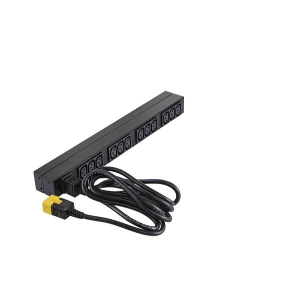 Rca Informatique - image du produit : RACK PDU BASIC 1U 16A 208/230V (12) C13