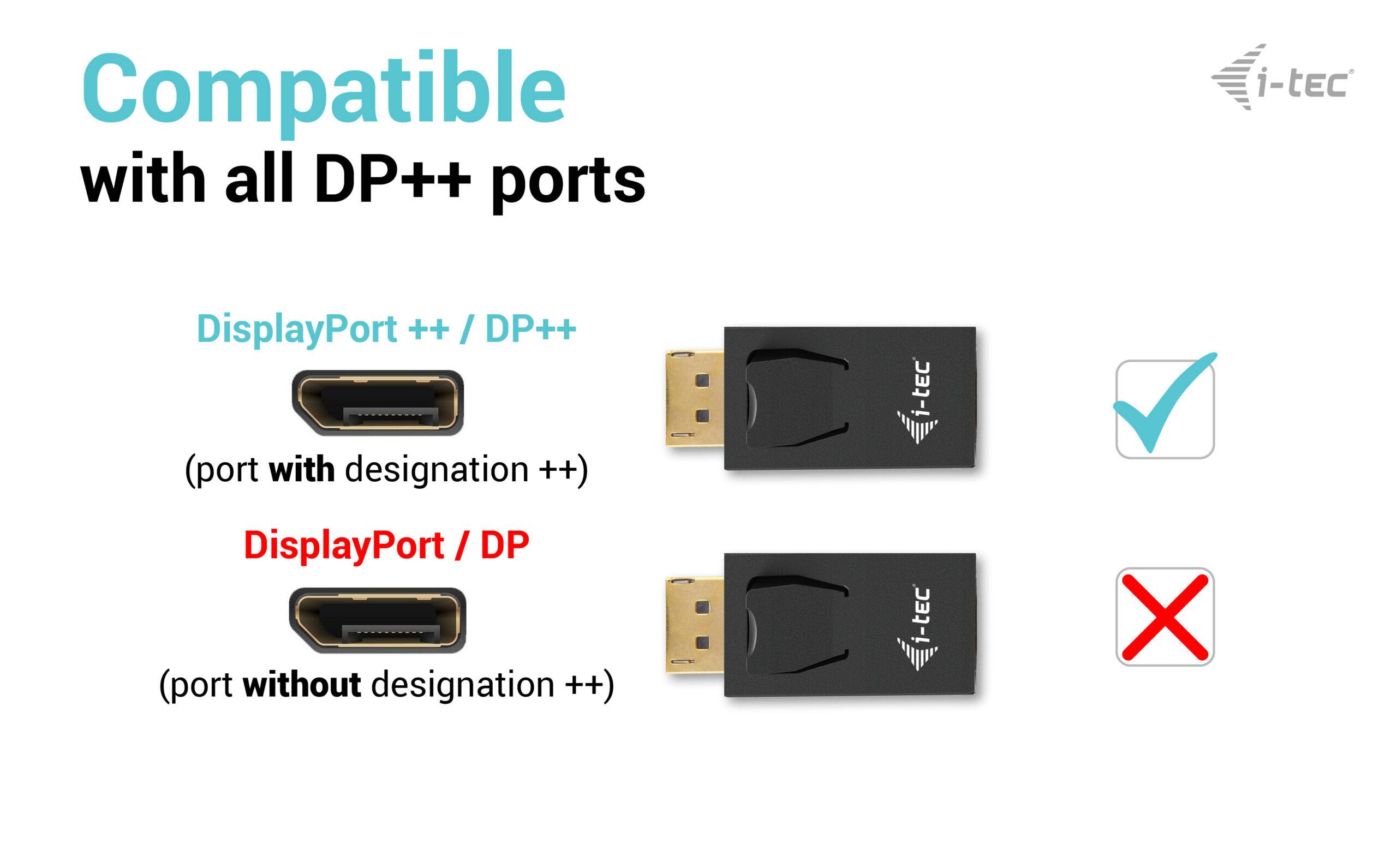 Rca Informatique - image du produit : PASSIVE DISPLAYPORT TO HDMI ADAPTER (MAX 4K/30HZ)