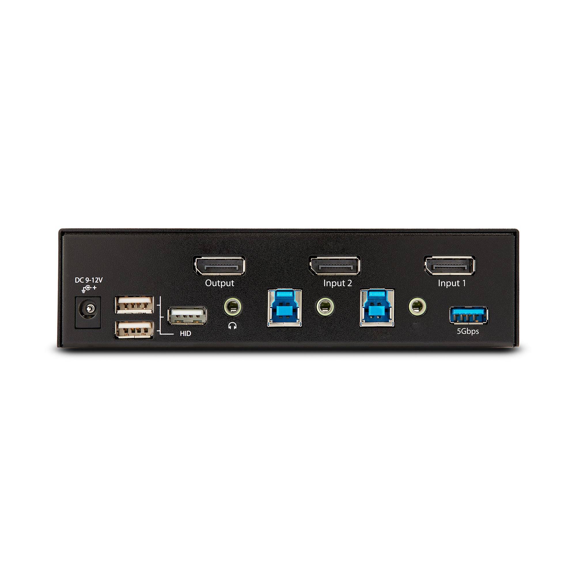 Rca Informatique - image du produit : 2-PORT DISPLAYPORT KVM SWITCH - 8K 60HZ HOTKEYS TAA COMPLIANT