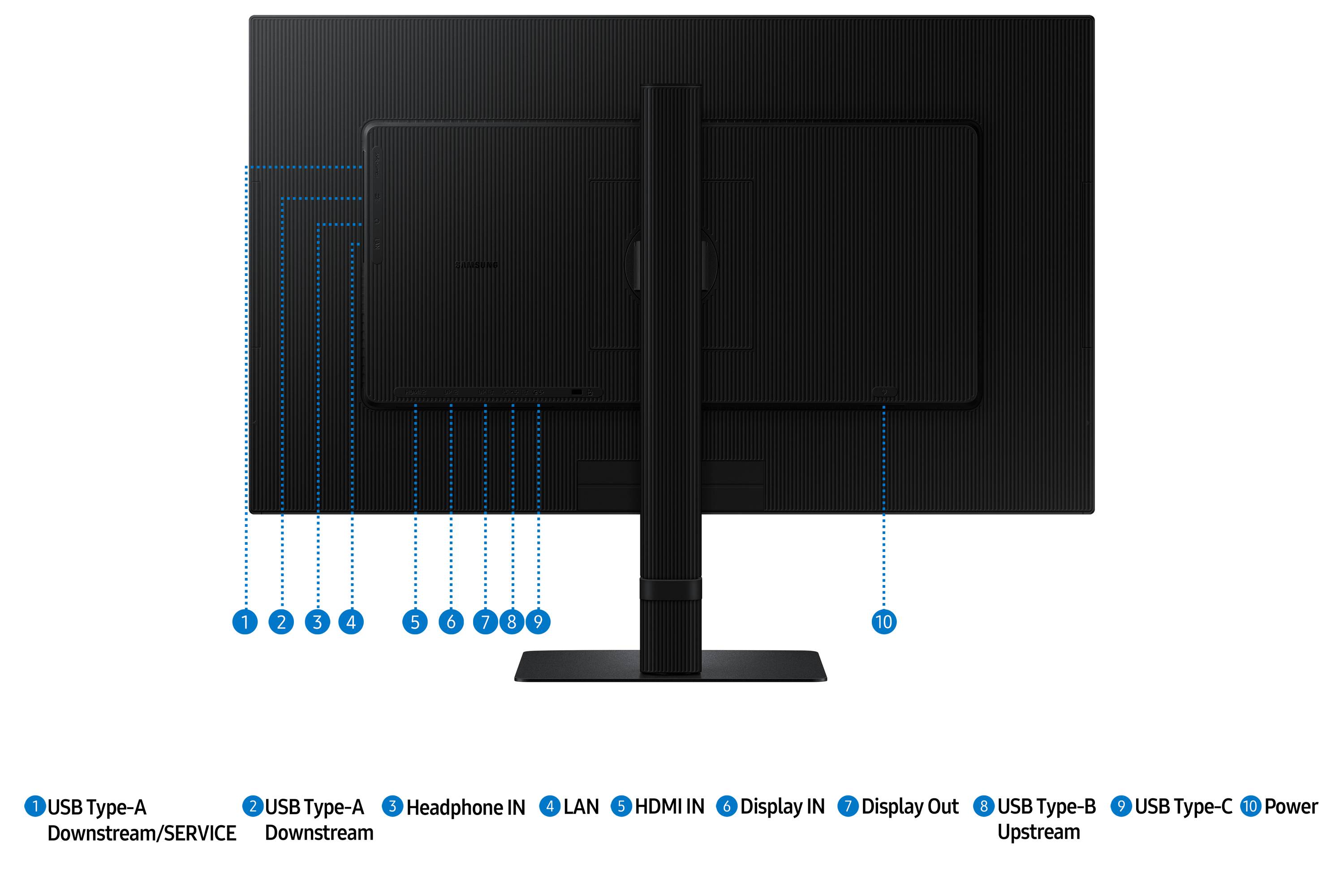 Rca Informatique - image du produit : LS27D600UAUXEN 27IN IPS QHD 300CD/HDMI/DP/3USB/USB-C/HAS