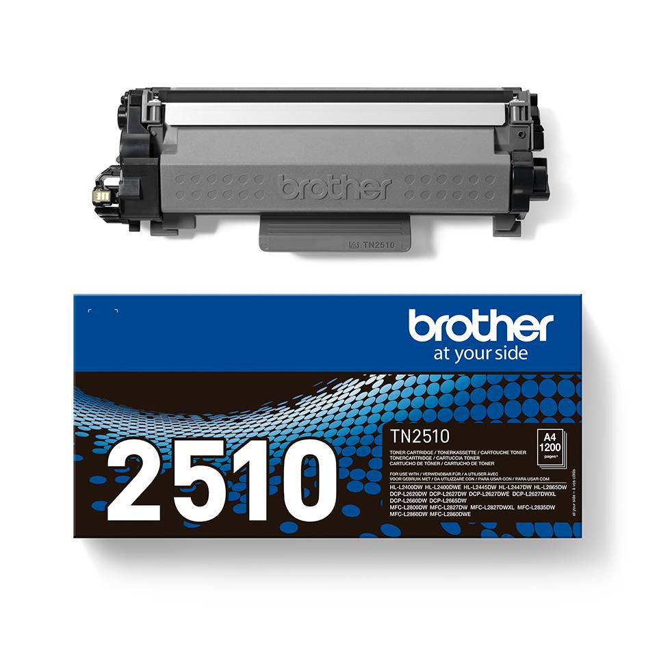 Rca Informatique - image du produit : TN2510 BLACK TONER CARTRIDGE. ISO YIELD UP TO 1200 PAGES. (ORD