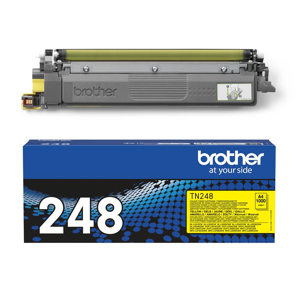 Rca Informatique - image du produit : TN248Y YELLOW TONER CARTRIDGE. ISO YIELD 1000 PAGES. (ORDER MUL