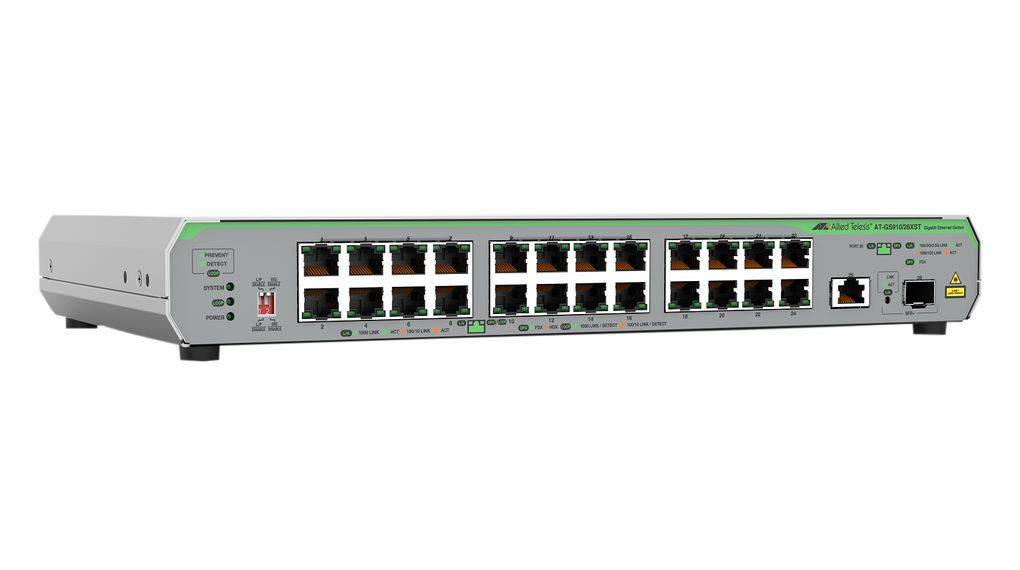 Rca Informatique - Image du produit : GIGABIT UNMANG SWITCH W 10G UPL 24X 100M/1G-T EU POWER