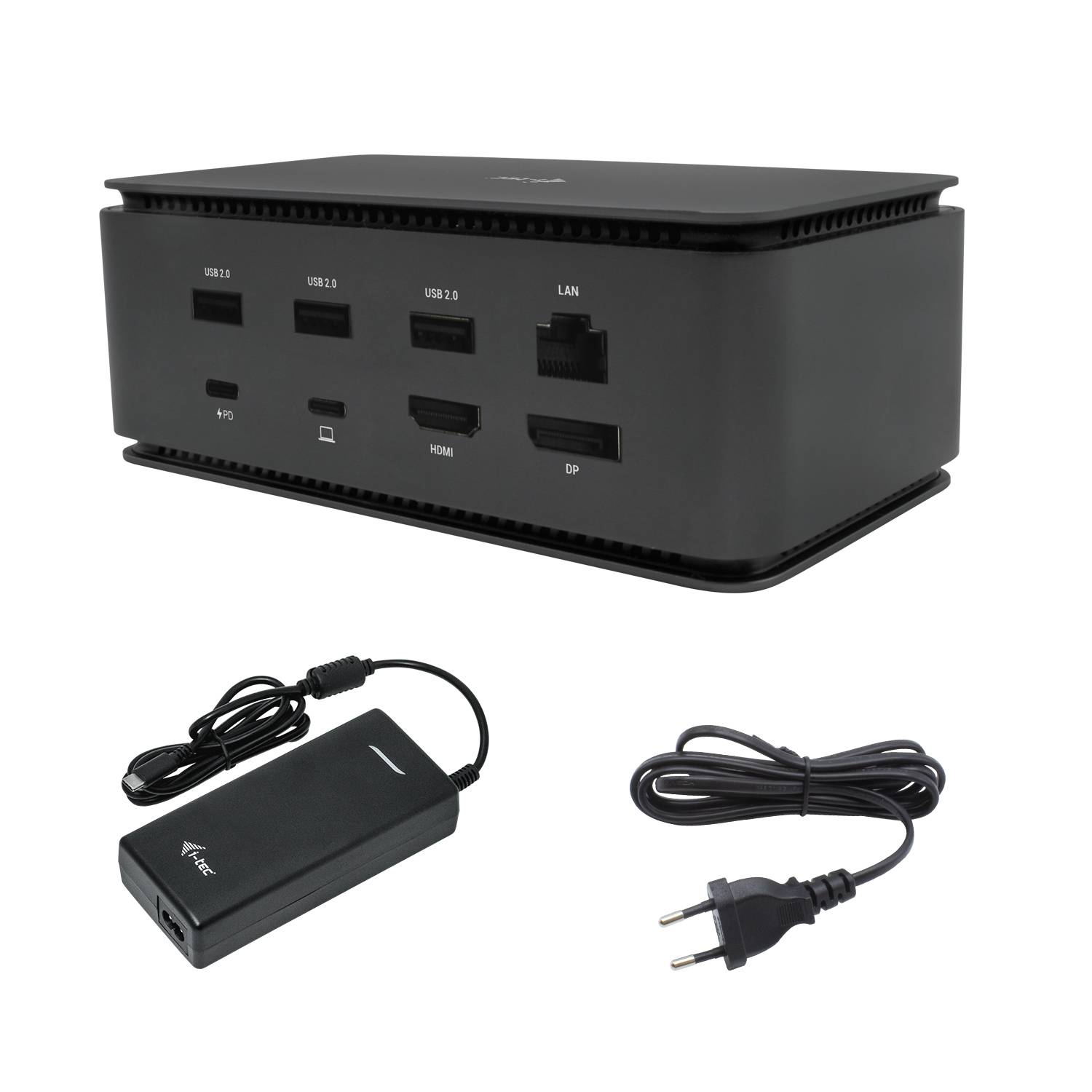 Rca Informatique - image du produit : I-TEC USB4 DUAL DOCK + CHARGER PD 80W + UNIVERSAL CHARGER 112W