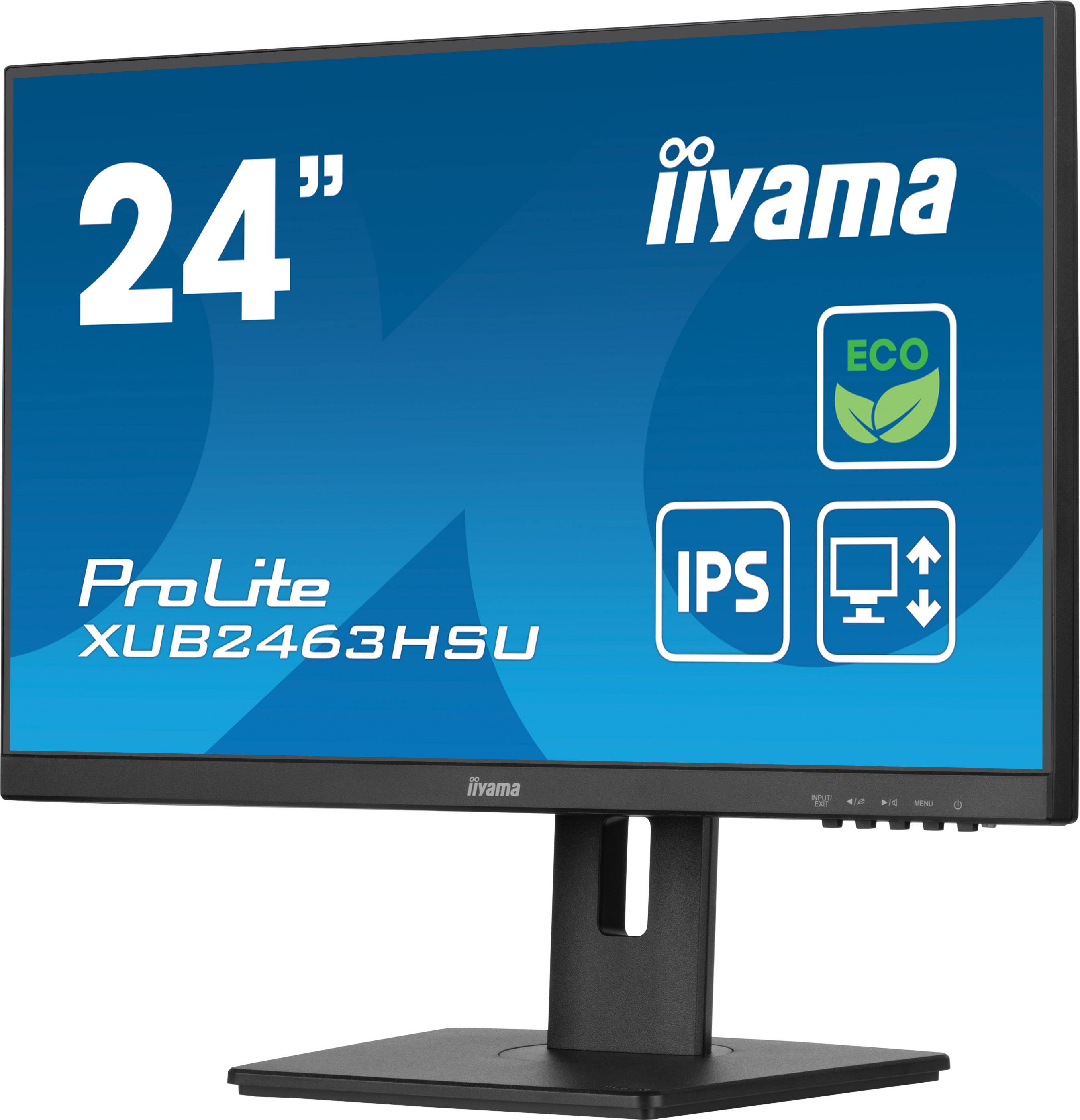 Rca Informatique - image du produit : XUB2463HSU-B1 23.8IN IPS FHD 250CD/3MS/HDMI/DP/2USB/HAS