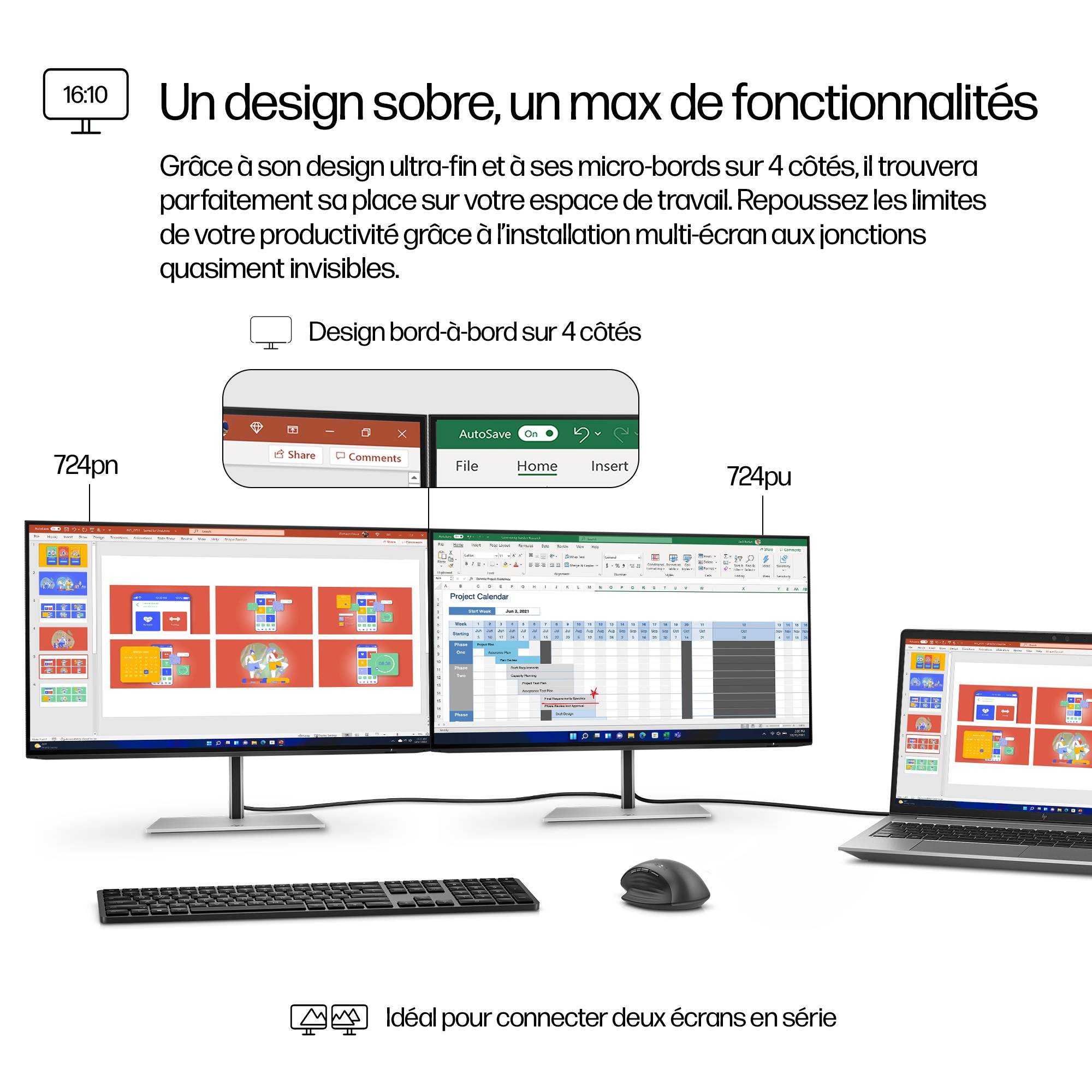 Rca Informatique - image du produit : S7 PRO 724PN WUXGA 24IN 1920X1200 16:10 HDMI/DP