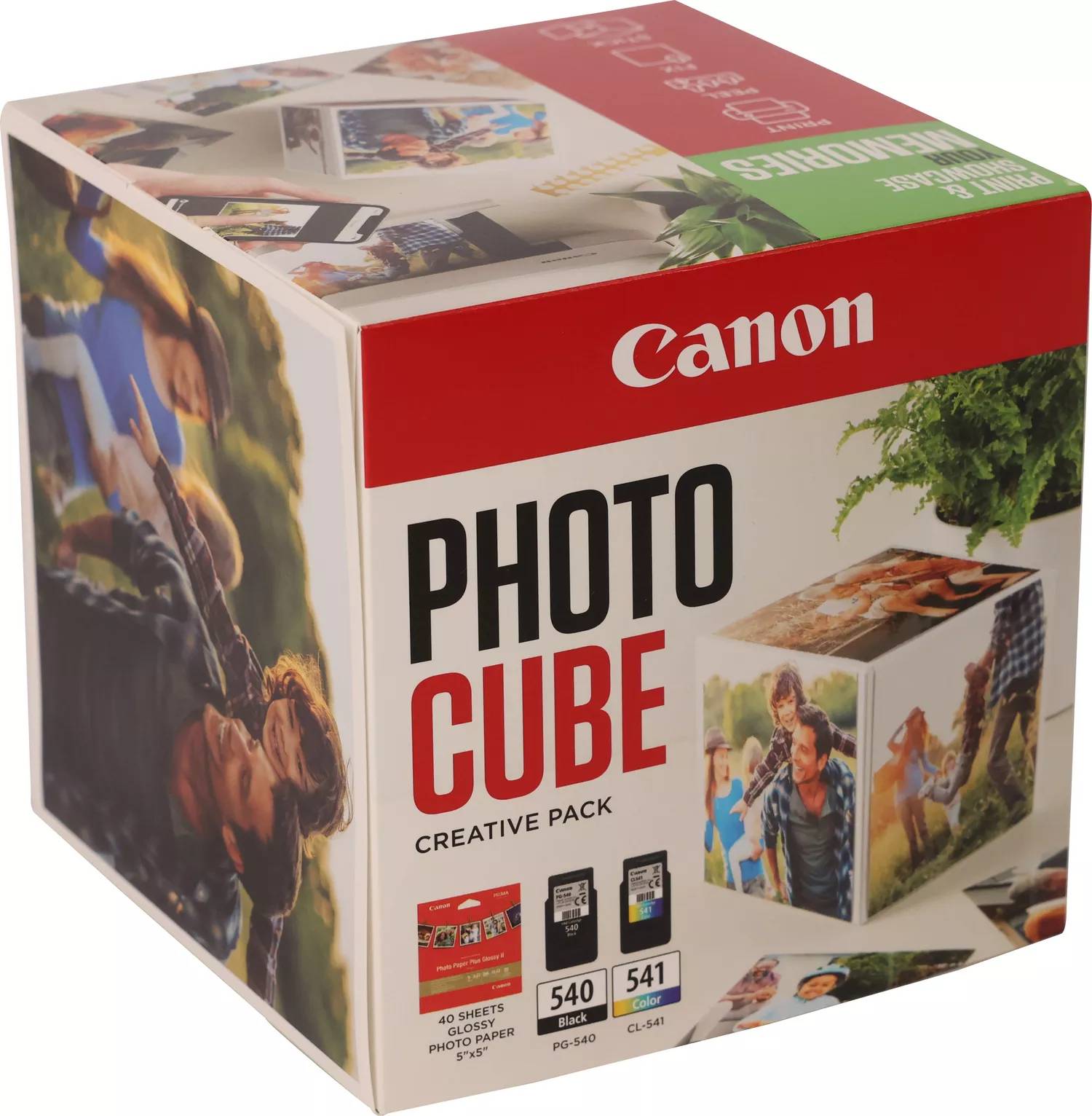 Rca Informatique - Image du produit : PG-540/CL-541 PHOTO CUBE CREATIVE PACK WHITE GREEN (5X5 P