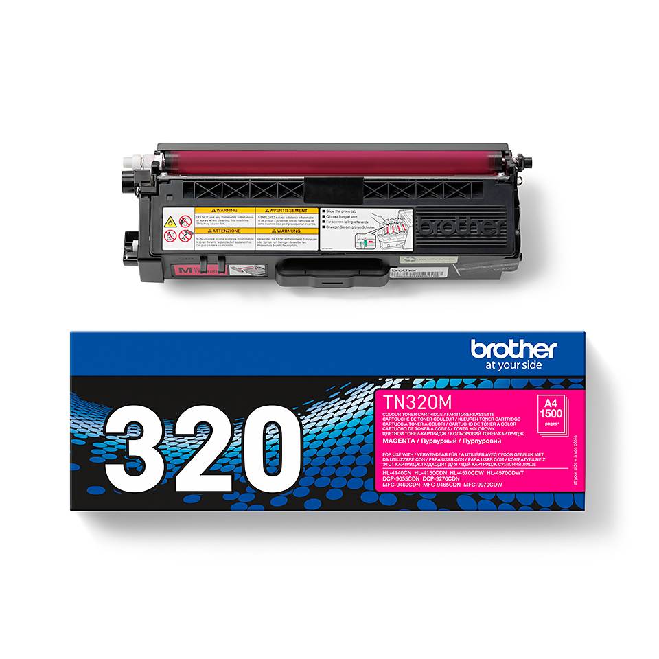 Rca Informatique - image du produit : TN-320M TONER MAGENTA 1500 PG F/ HL4150CDN/4570CDW/4570CDWT