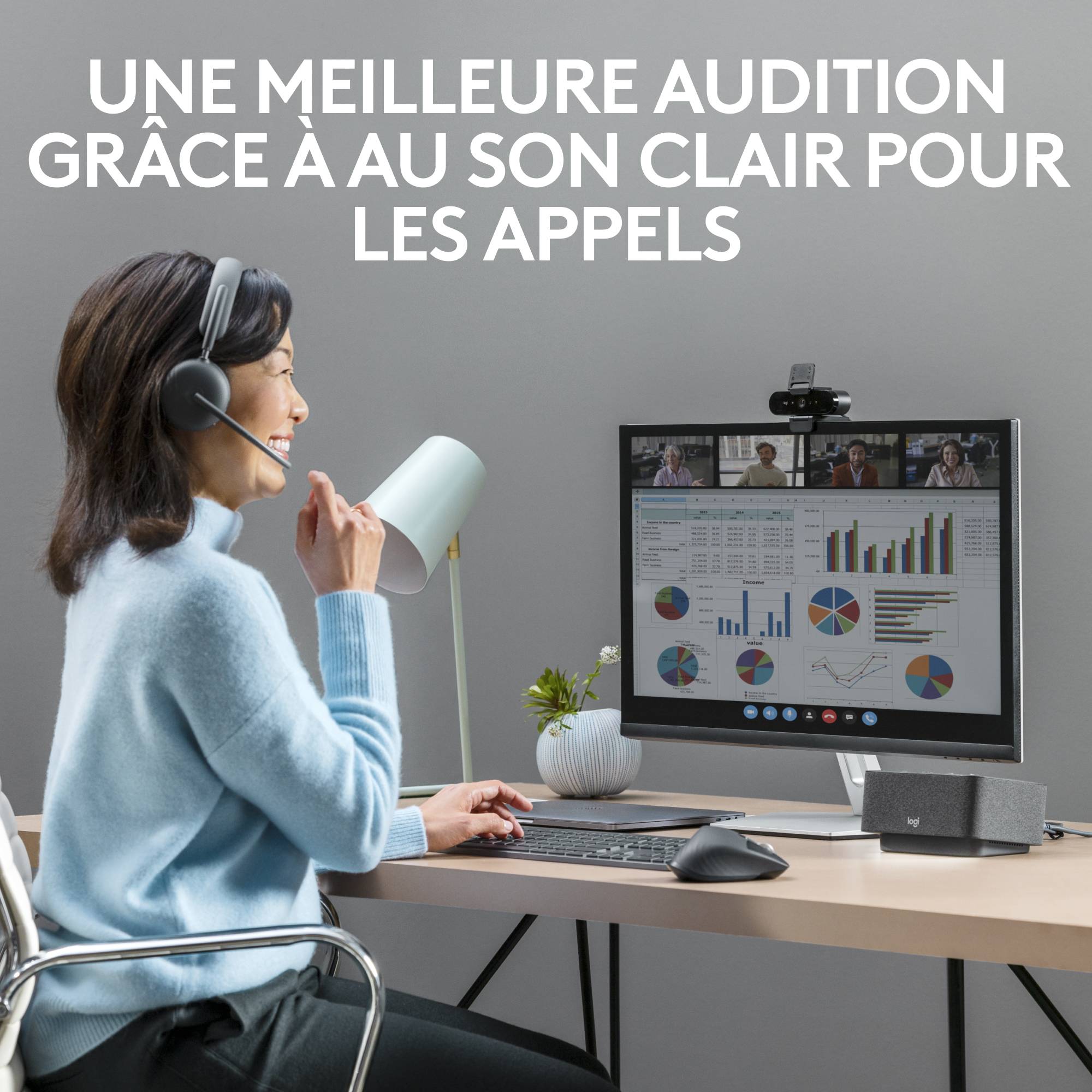 Rca Informatique - image du produit : HEADSET LOGITECH ZONE WRLS 2 UC GRAPHITETEAMS 2.4GHZ/BT N/A 914