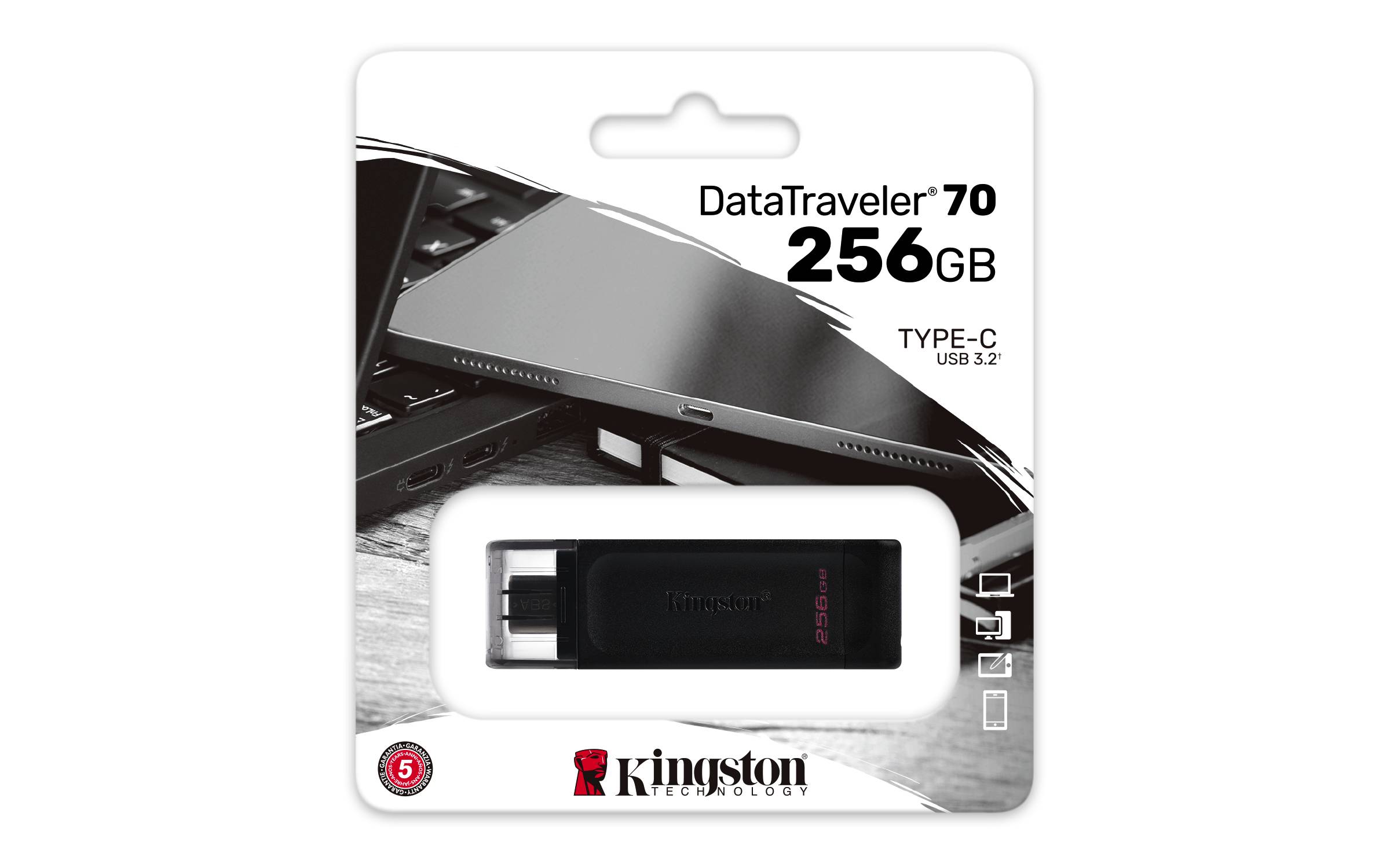 Rca Informatique - image du produit : 256GB DATATRAVELER 70 USB-C 3.2 GEN 1