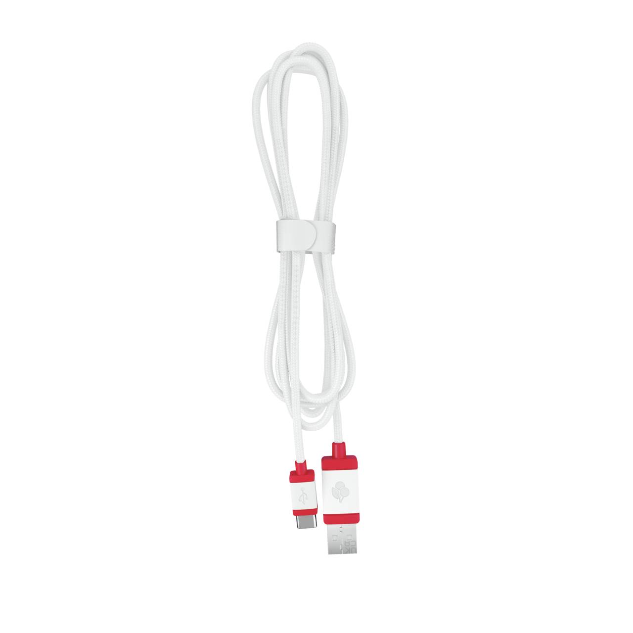 Rca Informatique - image du produit : CABLE 1.5 BRAIDED WHITE USB 2.0 USB A USB C