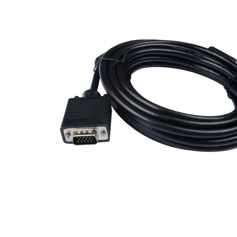 Rca Informatique - image du produit : VGA CABLE 1080P 5M 16.4FT BLACK VGA TO VGA 1080P FHD VIDEO CABLE