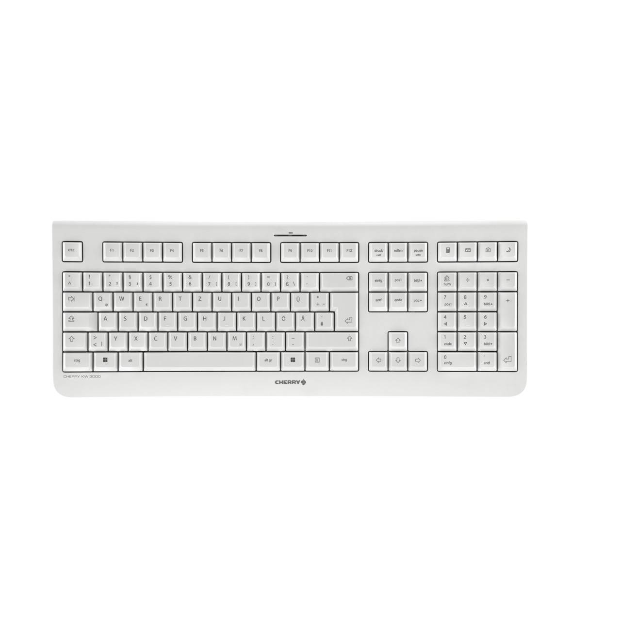 Rca Informatique - image du produit : CHERRY KW 3000 KEYBOARD WIRELES GERMANY USB WHITE