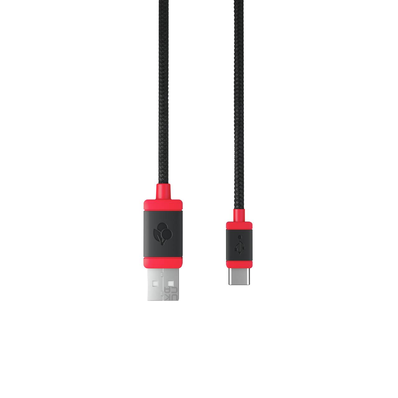 Rca Informatique - image du produit : CABLE 1.5 BRAIDED BLACK USB 2.0 USB A USB C