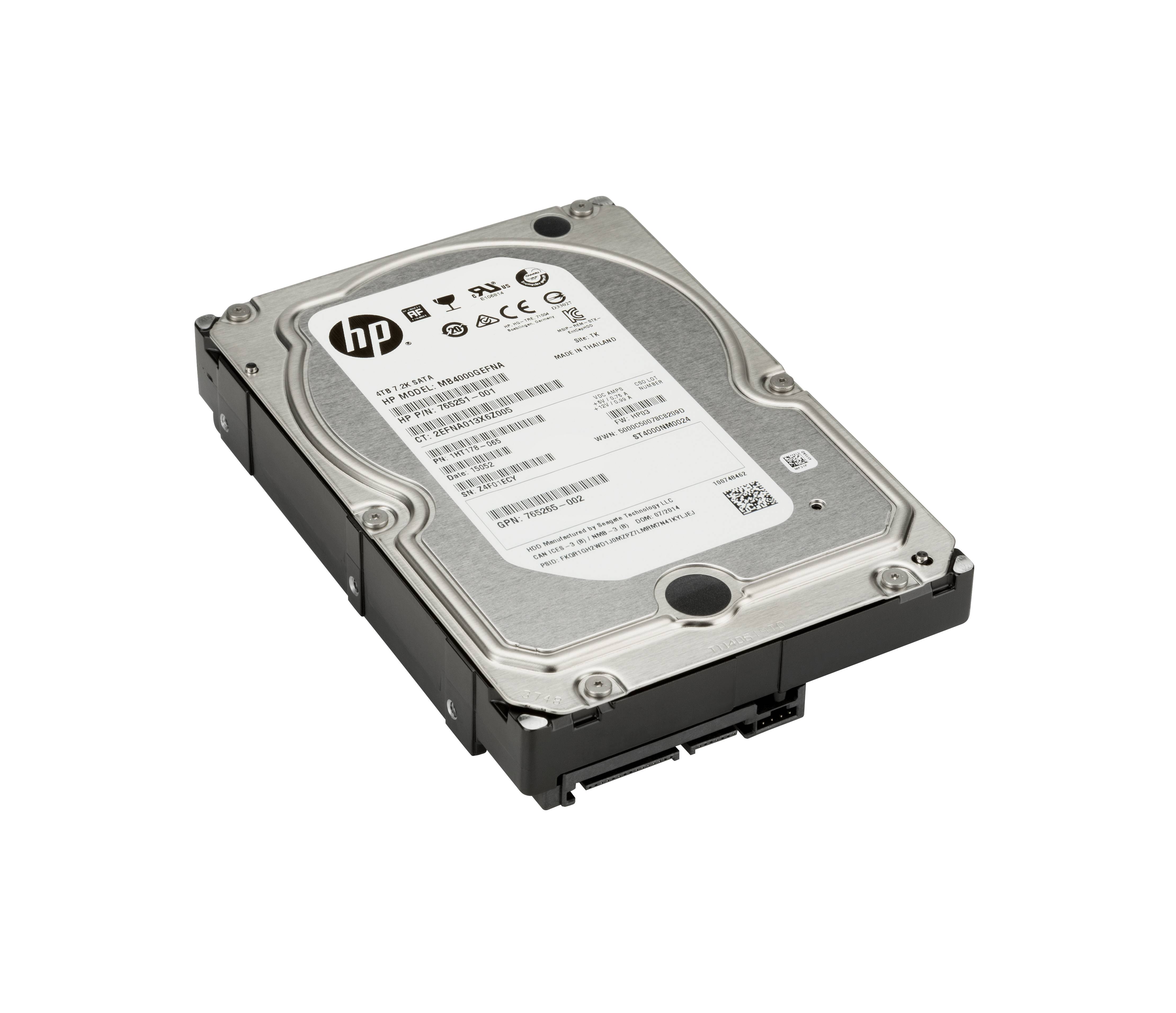 Rca Informatique - image du produit : HP 4TB SATA 7200 HDD F/ DEDICATED HP WORKSTATION