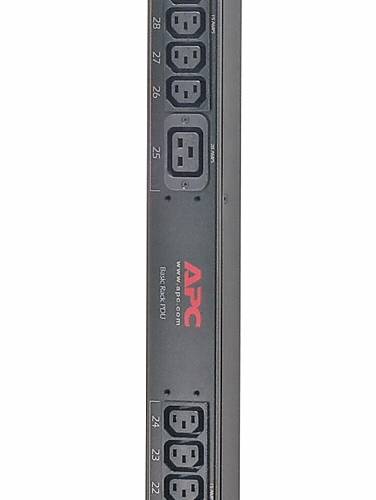 Rca Informatique - image du produit : RACK PDU BASIC.ZERO U 12.5KW 208V (30)C13 (6)C19 3 CORD