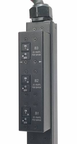 Rca Informatique - image du produit : RACK PDU BASIC.ZERO U 12.5KW 208V (30)C13 (6)C19 3 CORD